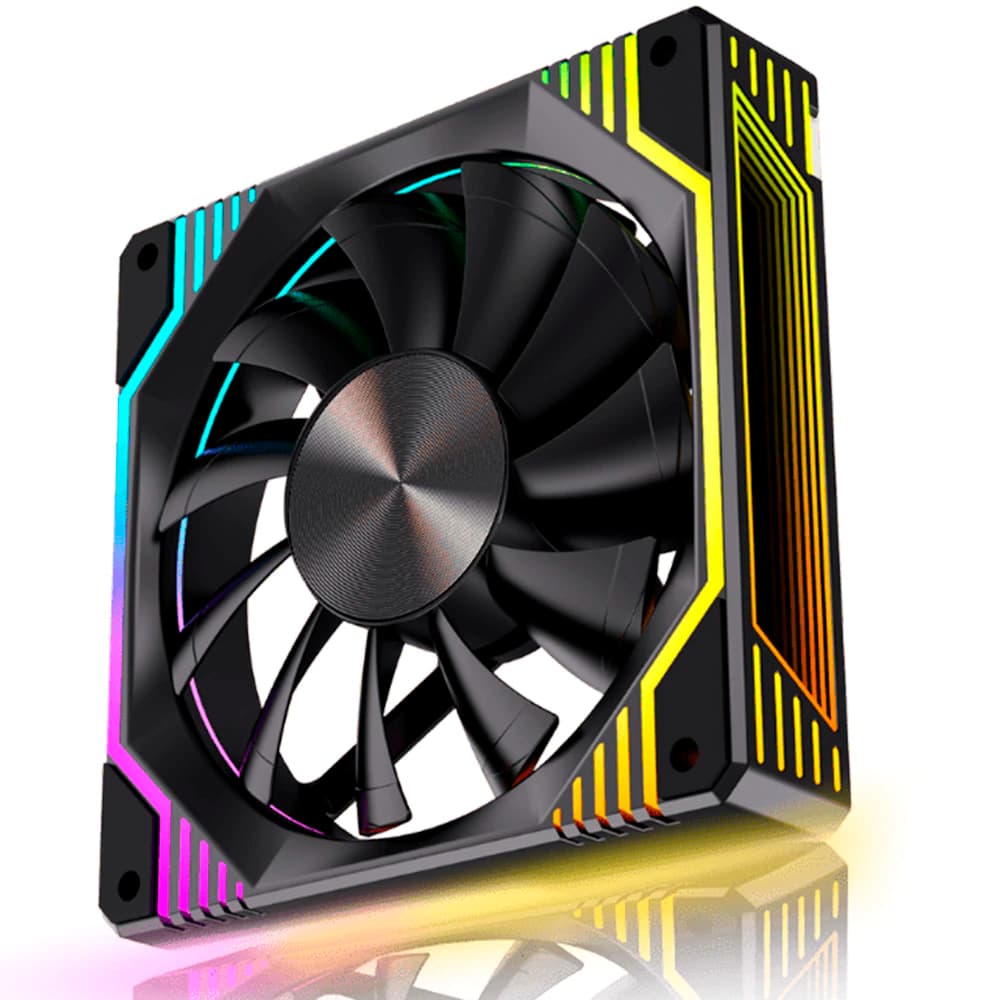 Fan Gamer Round5 Windforce Forward Argb Preto 120mm Pwm - R5-WINDFORCE-FW-B-2236