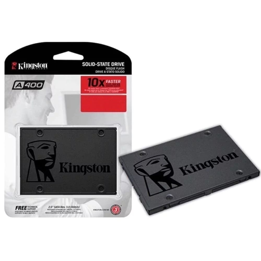 Ssd Kingston A400 120gb Sata Iii Leituras: 550mb/S E Gravações: 320mb/S - SA400S37/120G