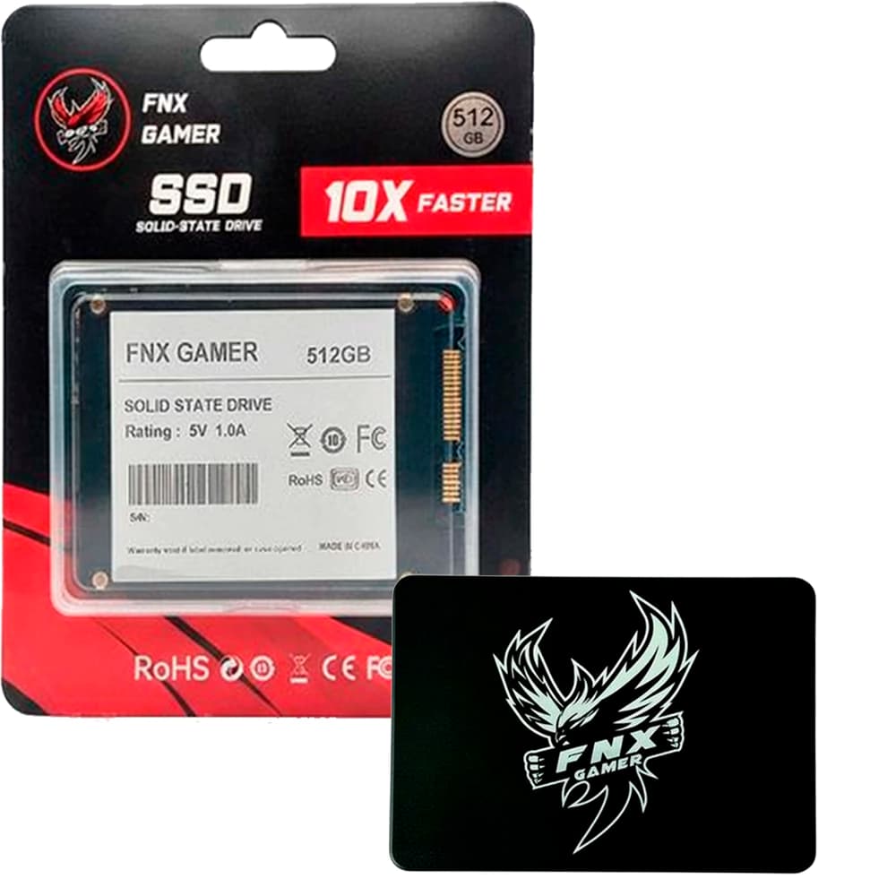 Ssd Fnx Gamer Sata Iii 512gb Leituras: 550mb/S E Gravações: 450mb/S - SFNX17/512G