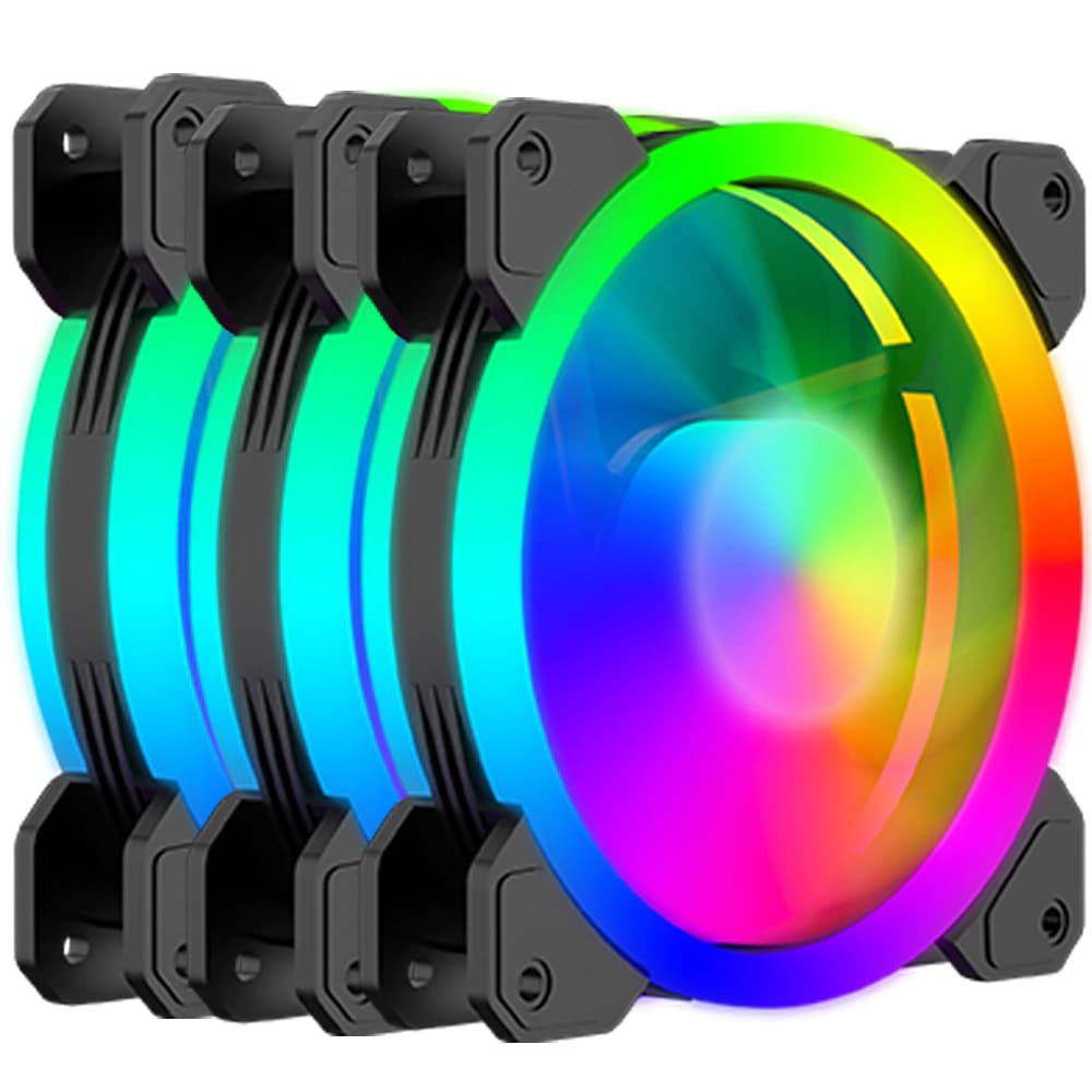 Fan Gamer T-Dagger Preto 3 X 120mm Rgb - T-TGF513