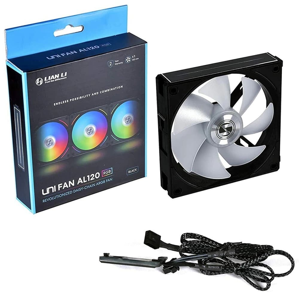 Fan Gamer Lian Li Uni Al Al120 Preto 120mm Pwm Argb - UF-AL120-1B