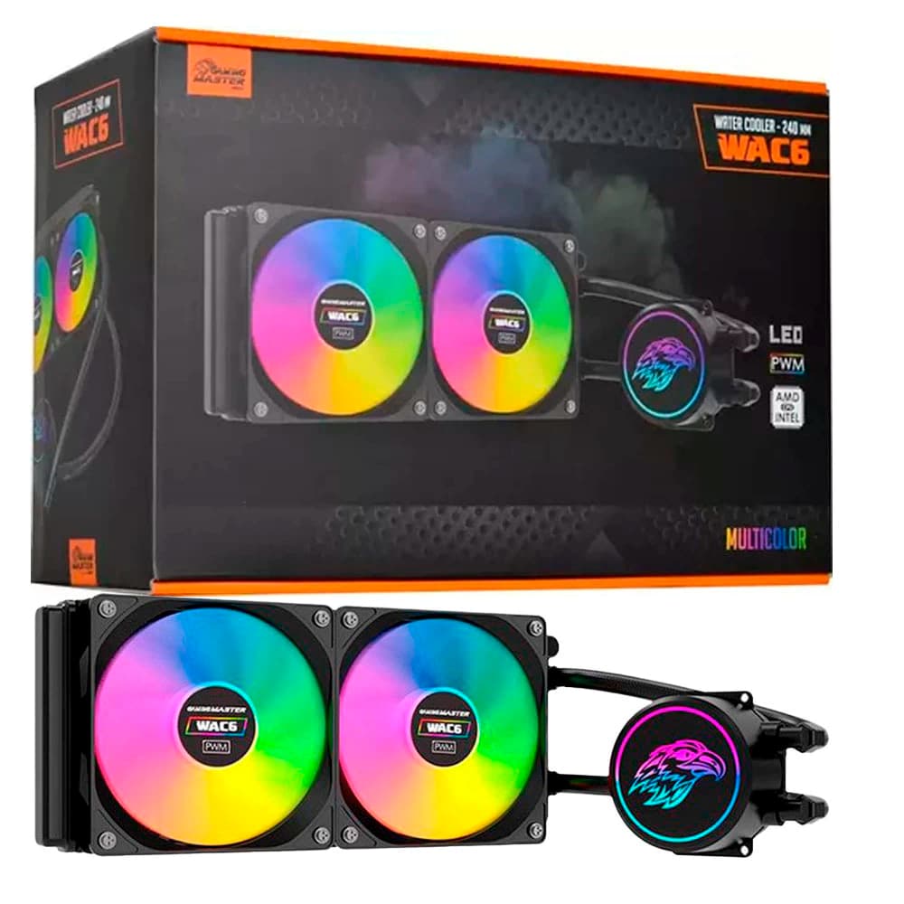 Water Cooler K-Mex Wac6 Preto Rainbow 240mm