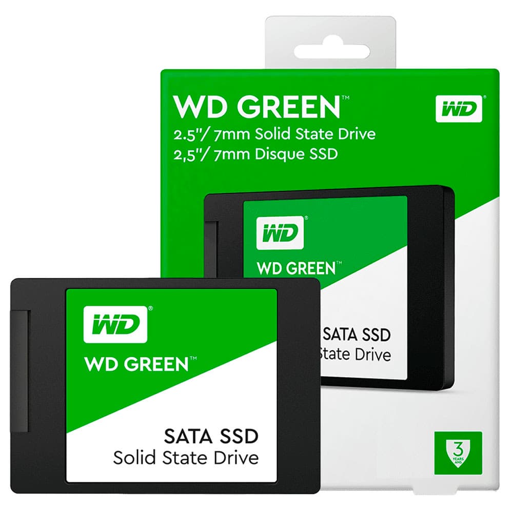 Ssd Wd Green Ssd Sata Iii 1tb Leituras: 545mb/S E Gravações: 430mb/S - WDS100T3G0A