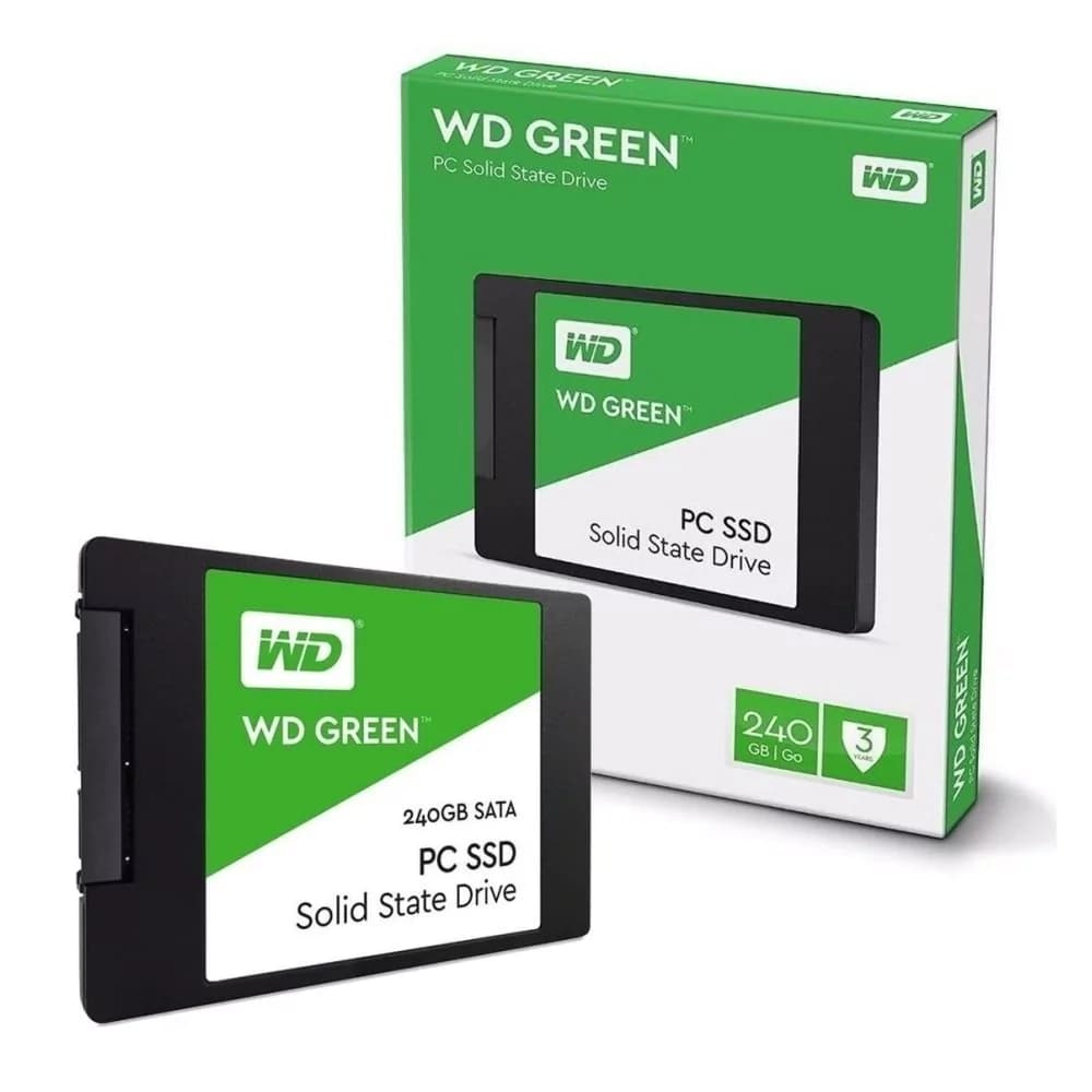 Ssd Wd Green 240gb Sata Iii Leituras: 540mb/S E Gravações: 465mb/S - WDS240G1G0A