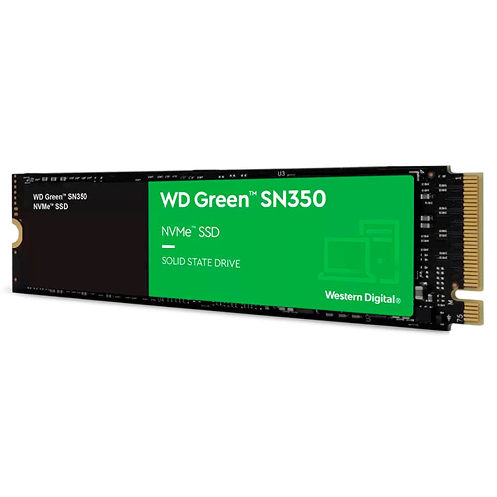 M.2 Wd Green Sn350 Pci-E Nvme Gen3 500gb Leituras: 2400mb/S E Gravações: 1500mb/S - WDS500G2G0C