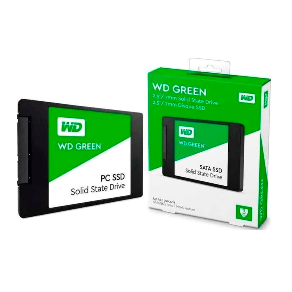 Ssd Wd Green Sata Iii 480gb Leituras: 545mb/S E Gravações: 430mb/S - WDS480G3G0A