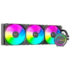 Water Cooler Kalkan Iota 360 ARGB, 360mm, Intel-AMD, Preto (KLK00046)