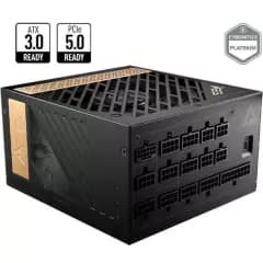Fonte MSI MEG Ai1300P, 1300W, 80 Plus Platinum, Modular, PFC Ativo, Bivolt, Preto (MEGAi1300PPCIE5)