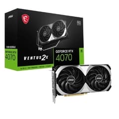 MSI NVIDIA GeForce RTX 4070 VENTUS 2X OC 12 GB GDDR6X, DLSS, Ray Tracing (912-V513-208)
