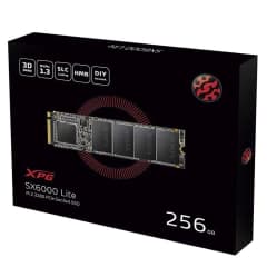 SSD Adata XPG SX6000 Lite, 256GB, M.2 NVMe, Leitura 1800MB/s, Gravação 900MB/s (ASX6000LNP-256GT-C)