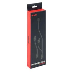 CABO PCYES SPLITTER PARA FANS ARGB PCYES, 1 ENTRADA 4 SAIDAS, PRETO (SPTARGB4PCY)