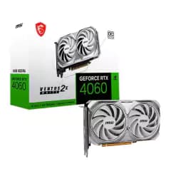 MSI NVIDIA GeForce RTX 4060 VENTUS 2X White OC, 8GB, GDDR6, DLSS, Ray Tracing (912-V516-030)
