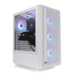 Gabinete Thermaltake S200TG ARGB Snow, C/ 4 Fans / Fonte TT 650W 80Plus Bronze, Branco (CA-3X2-65M6WZ-00)