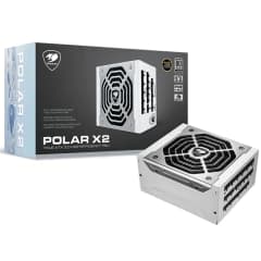 Fonte Cougar Polar X2 1050, 1050W, Full Modular, 80 Plus Platinum, Branca, PFC Ativo, Conector PCIe 5.0 (31PX105005P01)