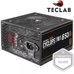Fonte Gamdias Cyclops M1-650B, 650W, 80 Plus Bronze, Cybenetics, Teclab, PFC Ativo, Cabos Flat (M1-650B)