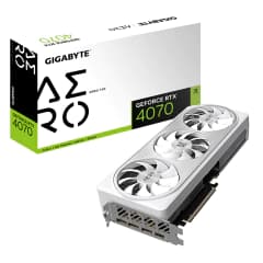 Gigabyte NVIDIA GeForce RTX 4070 Aero OC White, 12GB, GDDR6X, DLSS, Ray Tracing (GV-N4070AERO OC-12GD)
