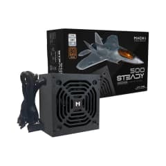 Fonte MACH1 Steady, 500W, 80 Plus Bronze, PFC Ativo, Preto (SDY500)