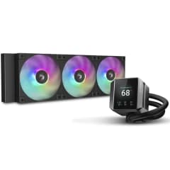 Water Cooler DeepCool Mystique 360, 360mm, ARGB, Intel/AMD, Tela LCD, Black (R-LX750-BKADSNC-G-1)
