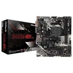 ASRock B450M-HDV R4.0, AMD AM4, Micro ATX, DDR4, Preto (90-MXB9N0-A0BAY1Z)