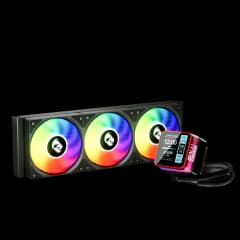 Water Cooler Redragon CCW-3015R Preto 360mm ARGB Intel/AMD com Display LCD 2.73” (CCW-3015R)