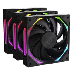 Kalkan Halo Kit Fan 3 Unidades ARGB, 120mm, PWM, Preto (KLK00019)