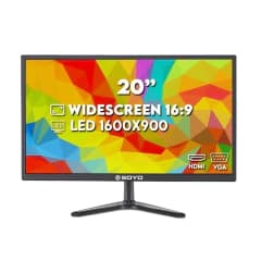 Monitor Soyo 20", 1600 x 900, 75 Hz, 5 ms, VGA e HDMI, LED, Widescreen (SM200-L02)