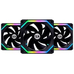 Kit Fan Com 3 Unidades Lian Li Uni Fan Redragon Spec, 120mm, ARGB, Black (UF-SL120-3B SI)