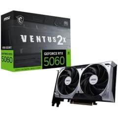 MSI NVIDIA GeForce RTX 5060 Ventus 2X OC, 8GB, GDDR7, DLSS, Ray Tracing (912-V537-002)