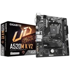 Placa Mãe Gigabyte A520M K V2 Rev. 1.1, Chipset A520, AMD AM4, MATX, DDR4