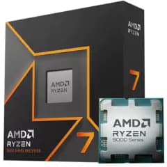 AMD Ryzen 7 9700X, 3.8 GHz (5.5 GHz), Cache 32 MB, 8 Núcleos, 16 Threads, AM5 (100-100001404WOF)