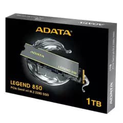 SSD ADATA 1TB Legend 850, PCIe Gen 4x4 M.2 2280, Leitura: 5.000MB/s e Gravação:4.500MB/s, Cinza (ALEG-850L-1TCS)