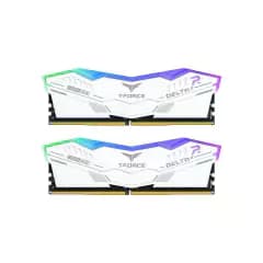 Memória TEAMGROUP T-Force Delta RGB, White, 32GB (2x16GB) 7200 MHZ, DDR5, CL34 - FF4D532G7200HC34ADC01