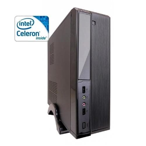 Computador Desktop Slim Login Intel Celeron (Max. 2.4GHz) 128GB SSD 4GB Ram Preto