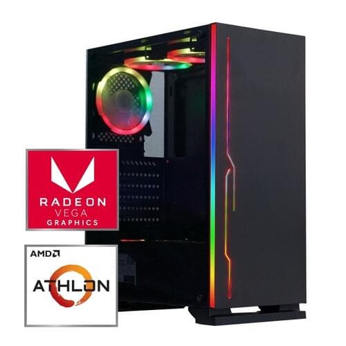 PC Gamer Start Login AMD Athlon 3000G 3.5 GHz SSD 240GB Mem 8GB DDR4 3200 MHz Linux