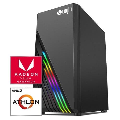 PC Gamer Start Login AMD Athlon 3000G 3.5 GHz SSD 256GB M.2 Mem 8GB DDR4 3200 MHz Linux