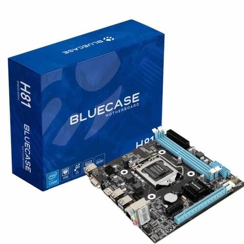 Placa m�e Bluecase Lga 1150 Chipset Intel H81 DDR3 16GB mATX M.2 Nvme BMBH81-A3HGU-M2