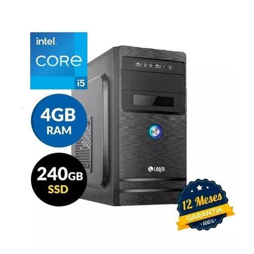 Computador Login Intel Core i5 12400 2.5Ghz (Max. 4.4Ghz) 8Gb Ram 3200Mhz 240Gb SSD Linux