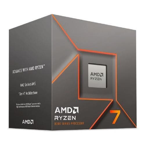 Processador AMD Ryzen 7 8700F 4.1 GHz (5.0 GHz Max Turbo) Cach� 24MB 8 N�cleos 16 Threads AM5 - 100-100001590BOX