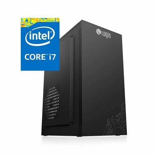 Computador Desktop Login Intel Core i7 3.4GHz 256GB SSD M.2 NVMe 8GB Ram Linux