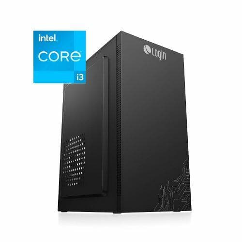 Computador Desktop Login Intel Core i3 1200 3.3GHz (4.3GHz Max Turbo) 8Gb RAM 256GB SSD Linux