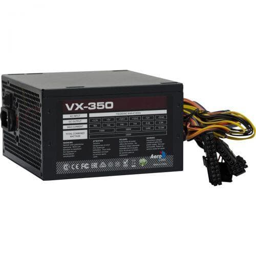 Fonte Aerocool VX-350 350W Sem Cabo Bivolt Preto