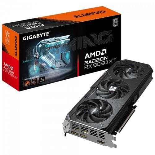 Placa de Video Gigabyte RX 9060 XT Gaming OC, 16gb GDDR6 - GV-R9060XTGAMING OC-16GD