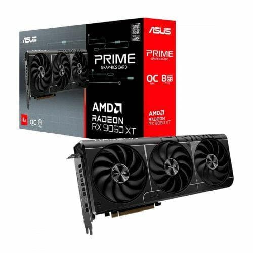 Placa de V�deo ASUS PRIME RX 9060 XT OC 8G AMD Radeon, 8GB, GDDR6, 128bits
