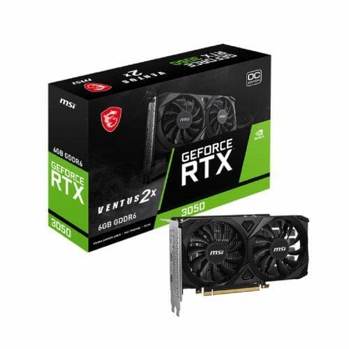 Placa de V�deo MSI Ventus 2X OC GeForce RTX 3050 6GB GDDR6 - 912-V812-060