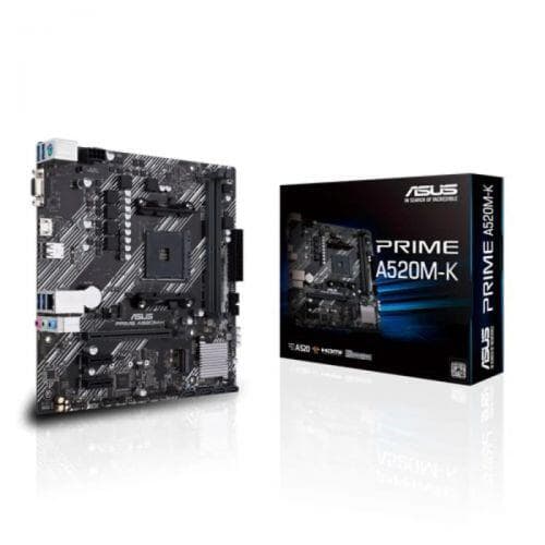 Placa M�e Asus para AMD AM4 Prime A520M-K 2xDDR4 mATX - 90MB1500-M0EAY0