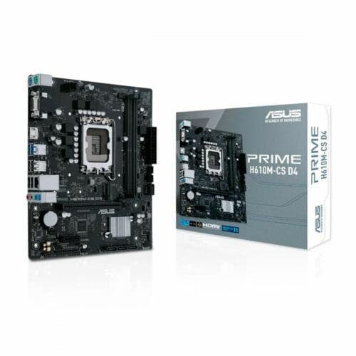 Placa M�e ASUS PRIME H610M-CS D4, LGA 1700, mATX, DDR4, Preto - 90MB1B60-C1BAY0b