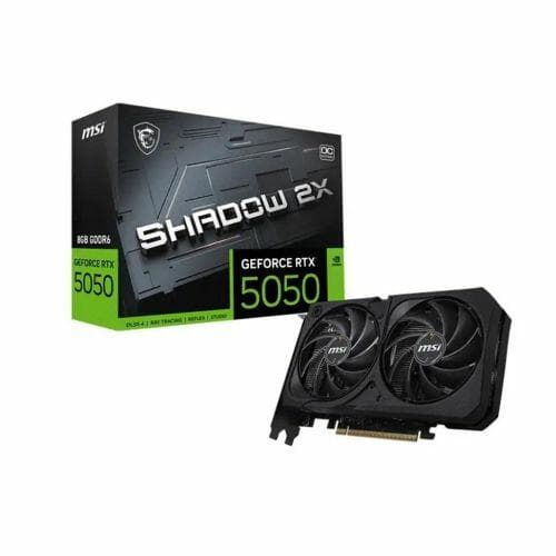 Placa de Video Msi Geforce Rtx 5050 Shadow 2x Oc 8gb Gddr6 128 Bits - 912-V538-018