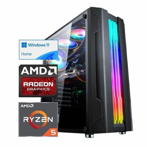 PC Gamer Login AMD Ryzen 5 PRO 5655G, 8Gb DDR4 3200MHz, SSD 512Gb, Radeon Graphics, Fonte 500W 80 Plus Bronze, Windows 11 Home