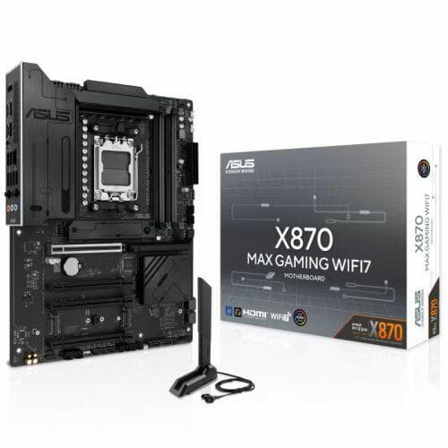 Placa M�e Asus X870 MAX GAMING WIFI7, AMD AM5, ATX, DDR5
