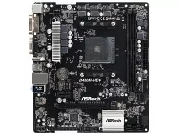 Placa Mãe ASRock B450M-HDV (Socket AM4) AMD B450